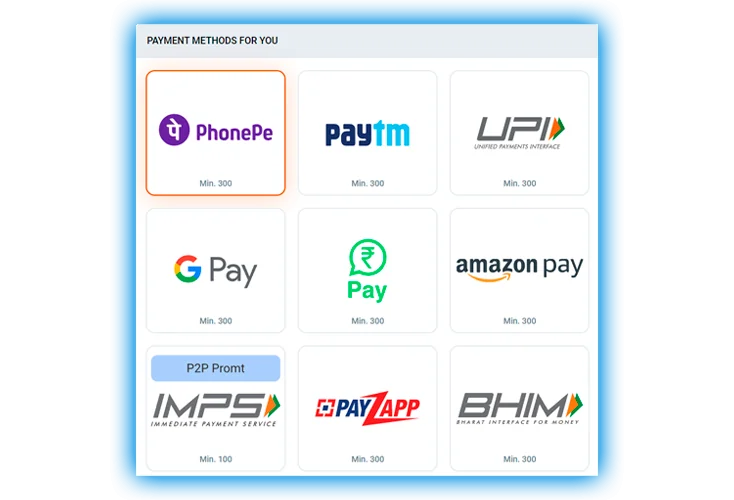 Payment methods