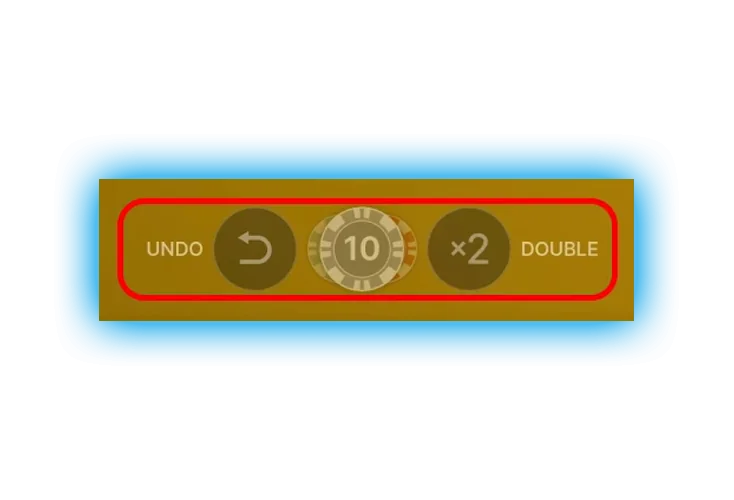 Placing your bet in game